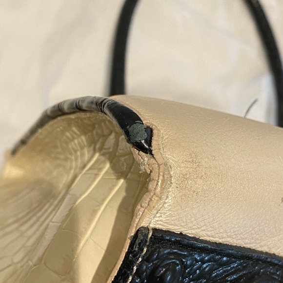 Brahmin “Priscilla Satchel” in ivory - Picture 14 of 16